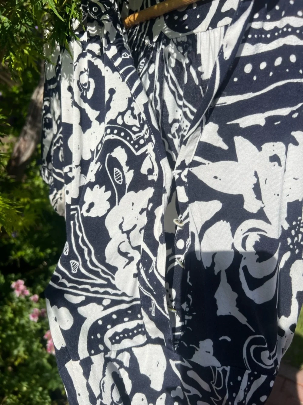 Vintage Banana Republic Navy and White Mini Dress - Picture 7 of 7